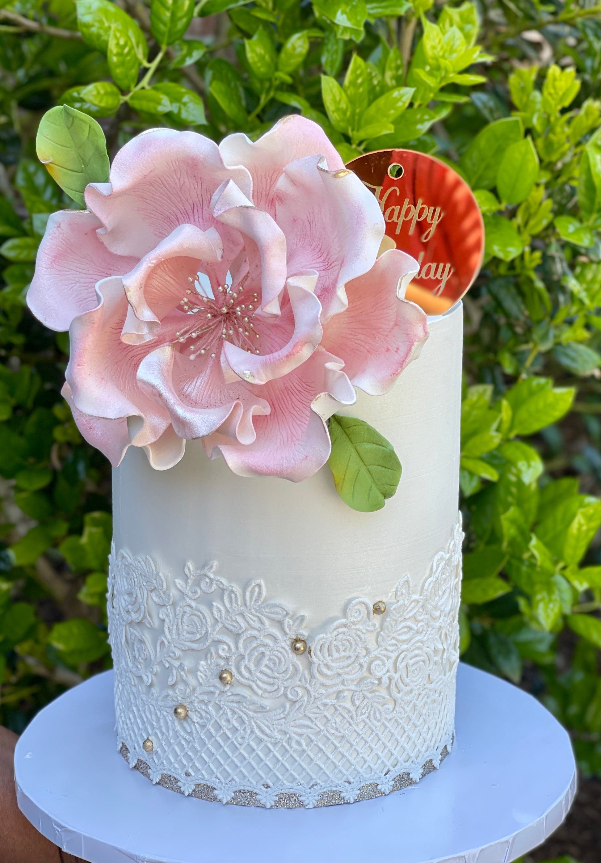 Edible Flower Cake