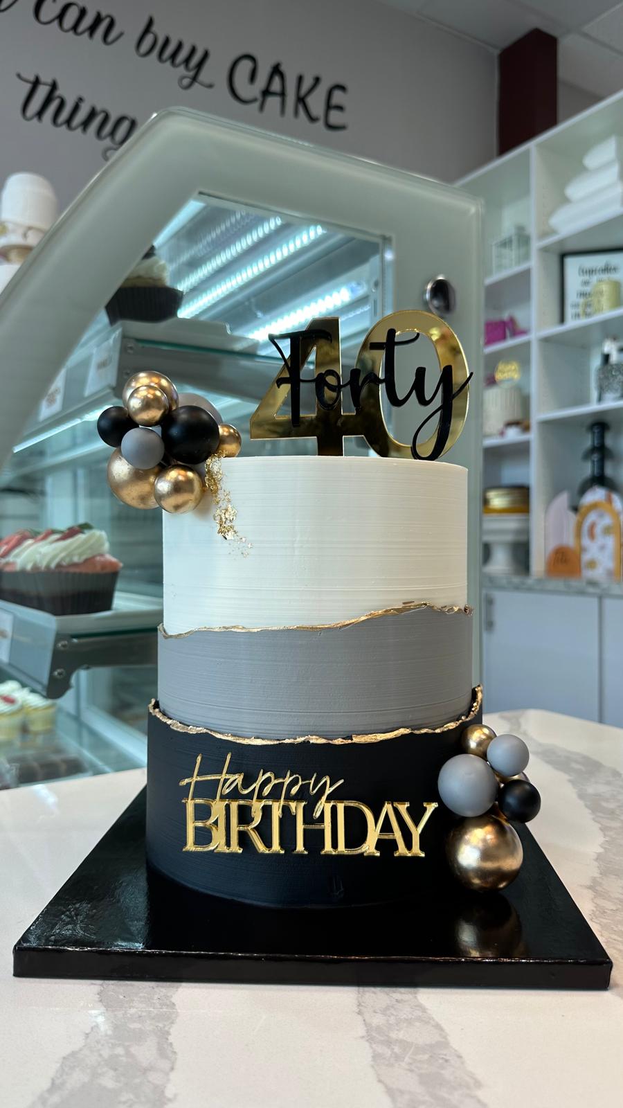 Ombre Faultline cake