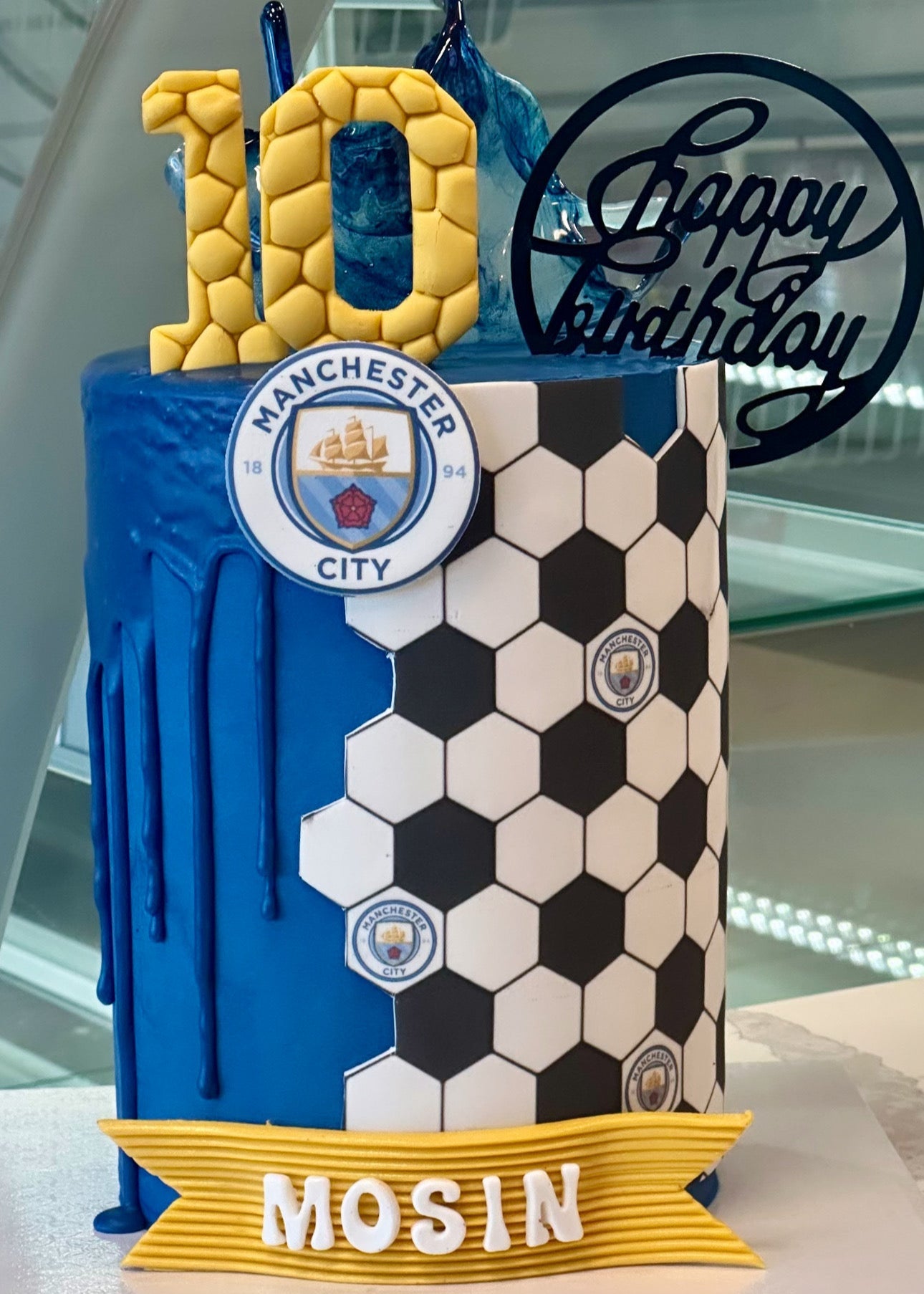 Soccer wrap cake