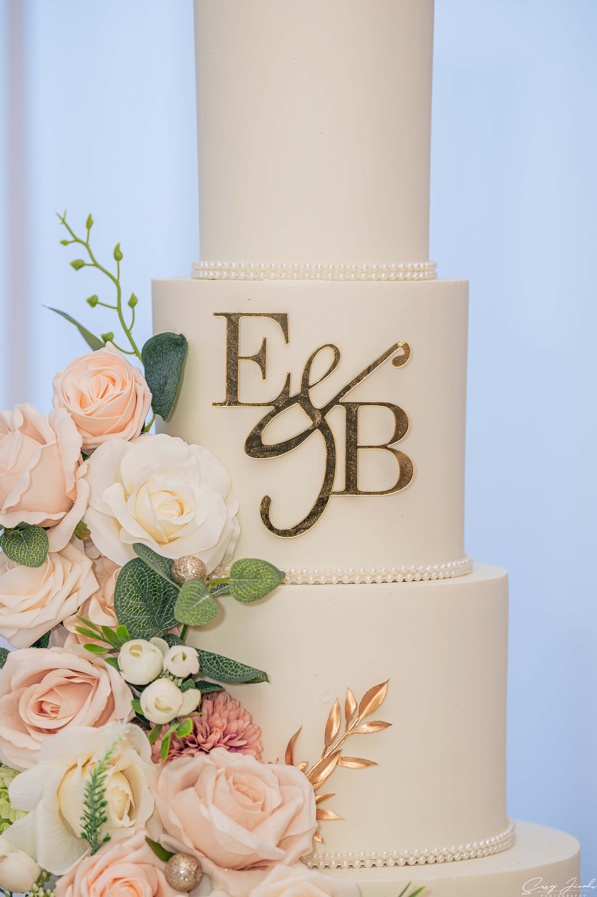 Bridal - cascading flowers - 3 Tiers