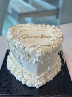 Vintage Heart Cake