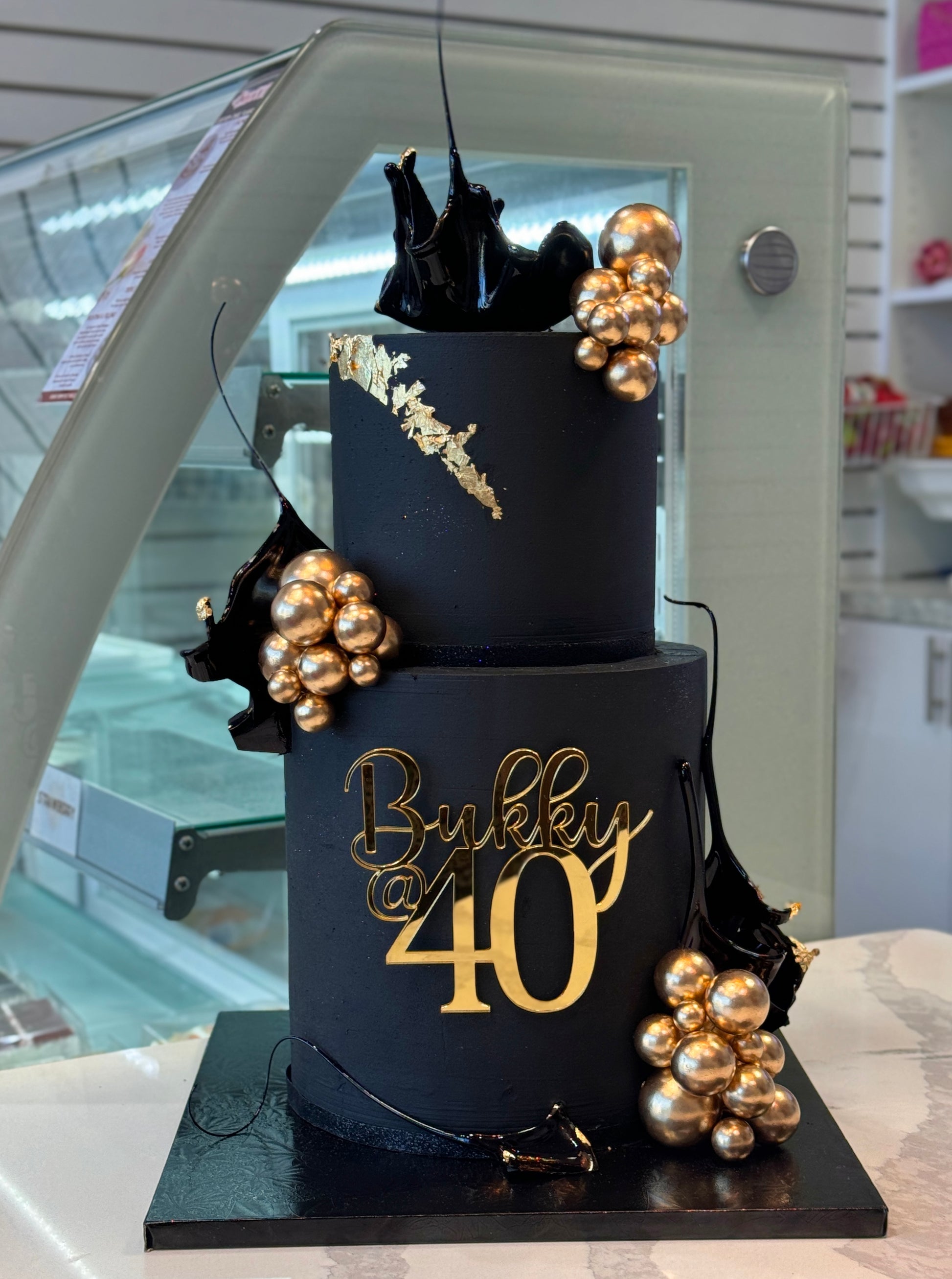 Black & Gold C - 2 Tier