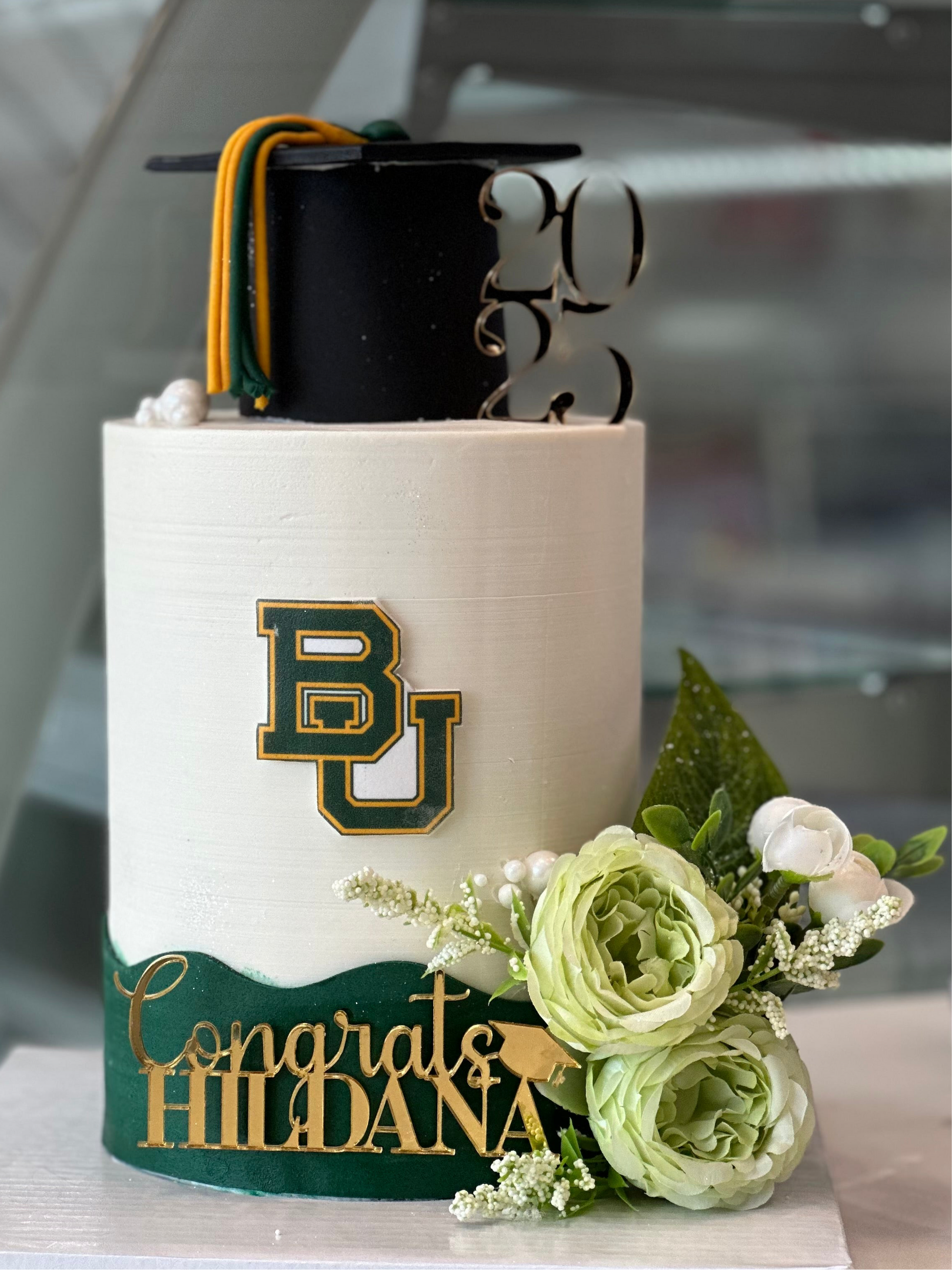 Floral Graduation cake