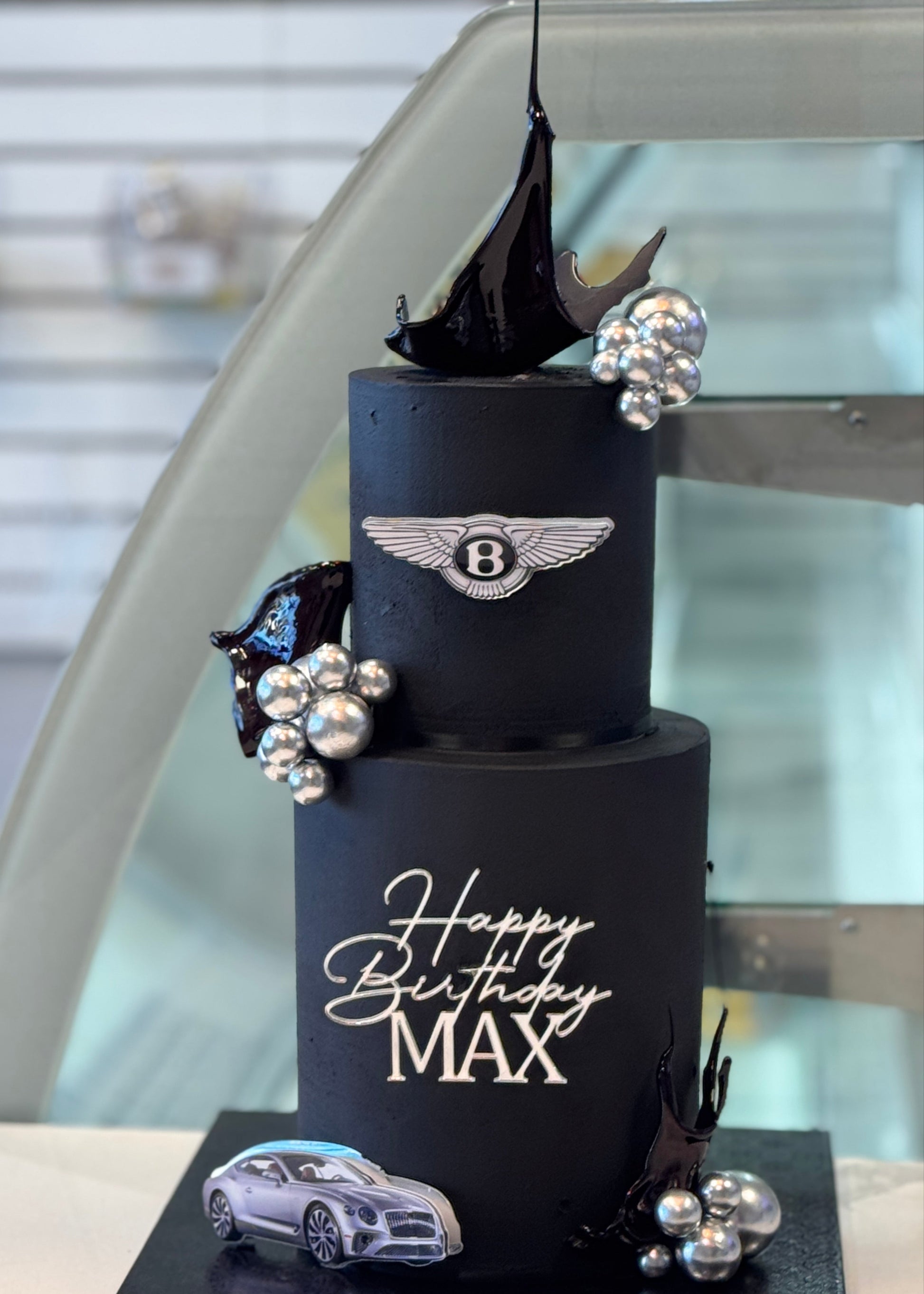 Black & Silver - 2 Tier