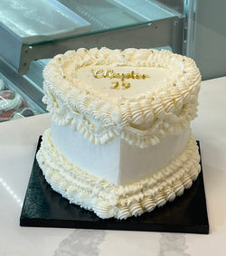 Vintage Heart Cake