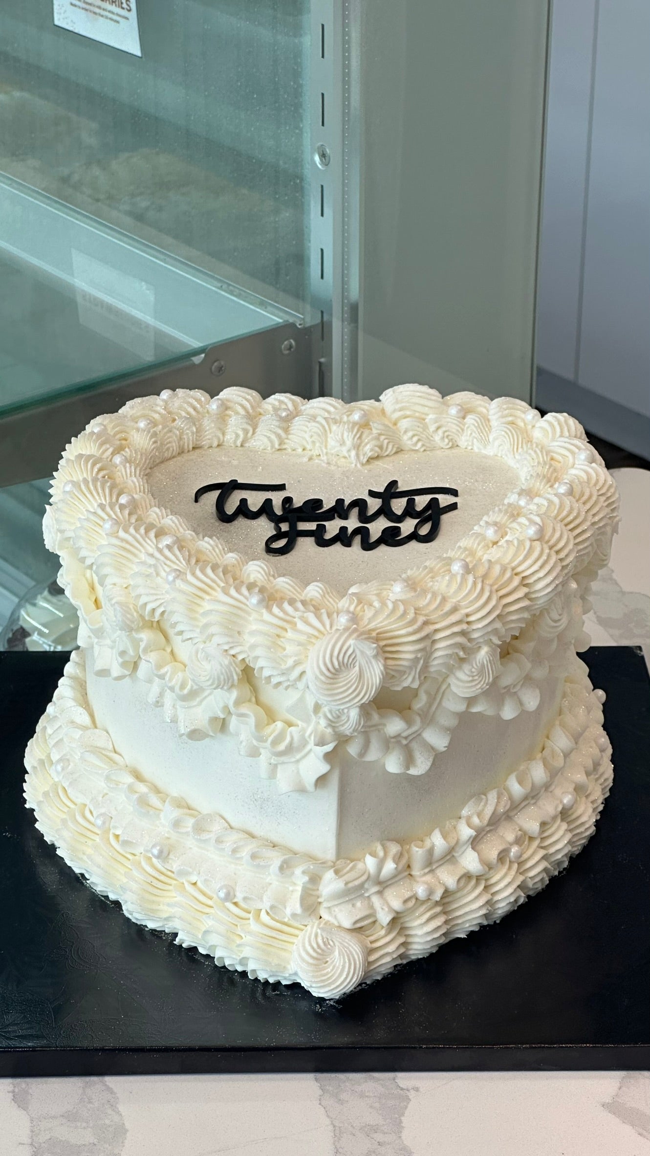 Vintage Heart Cake
