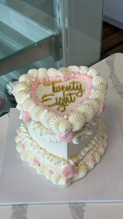 Vintage Heart Cake