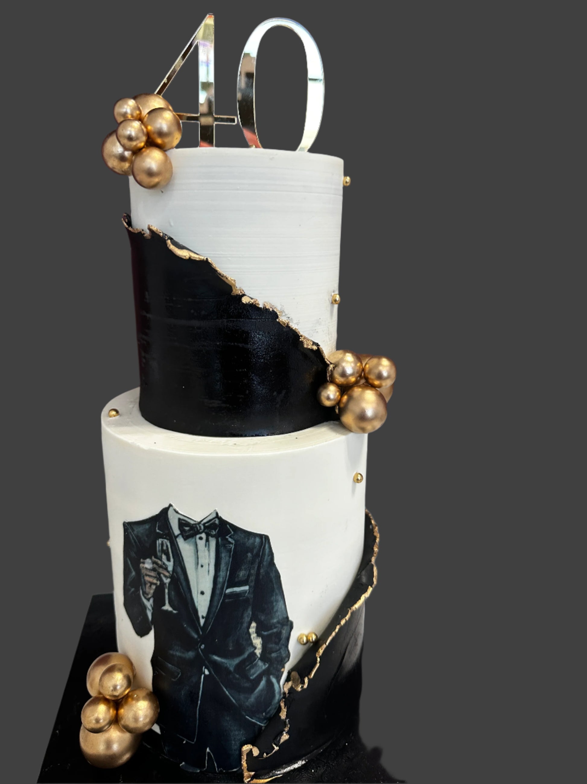 Black & Gold F - 2 Tier