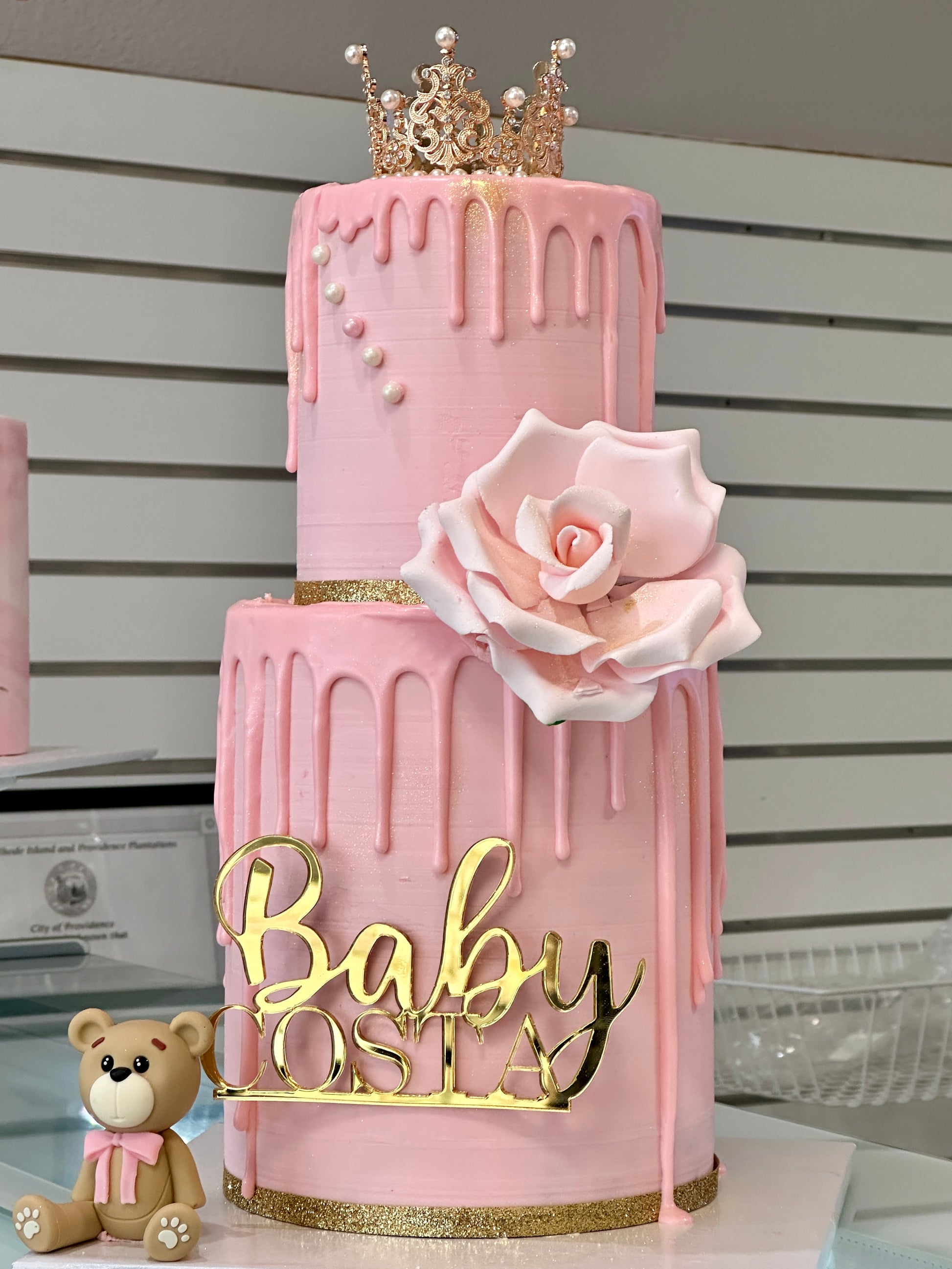Oh Baby - 2 Tier Drip cake