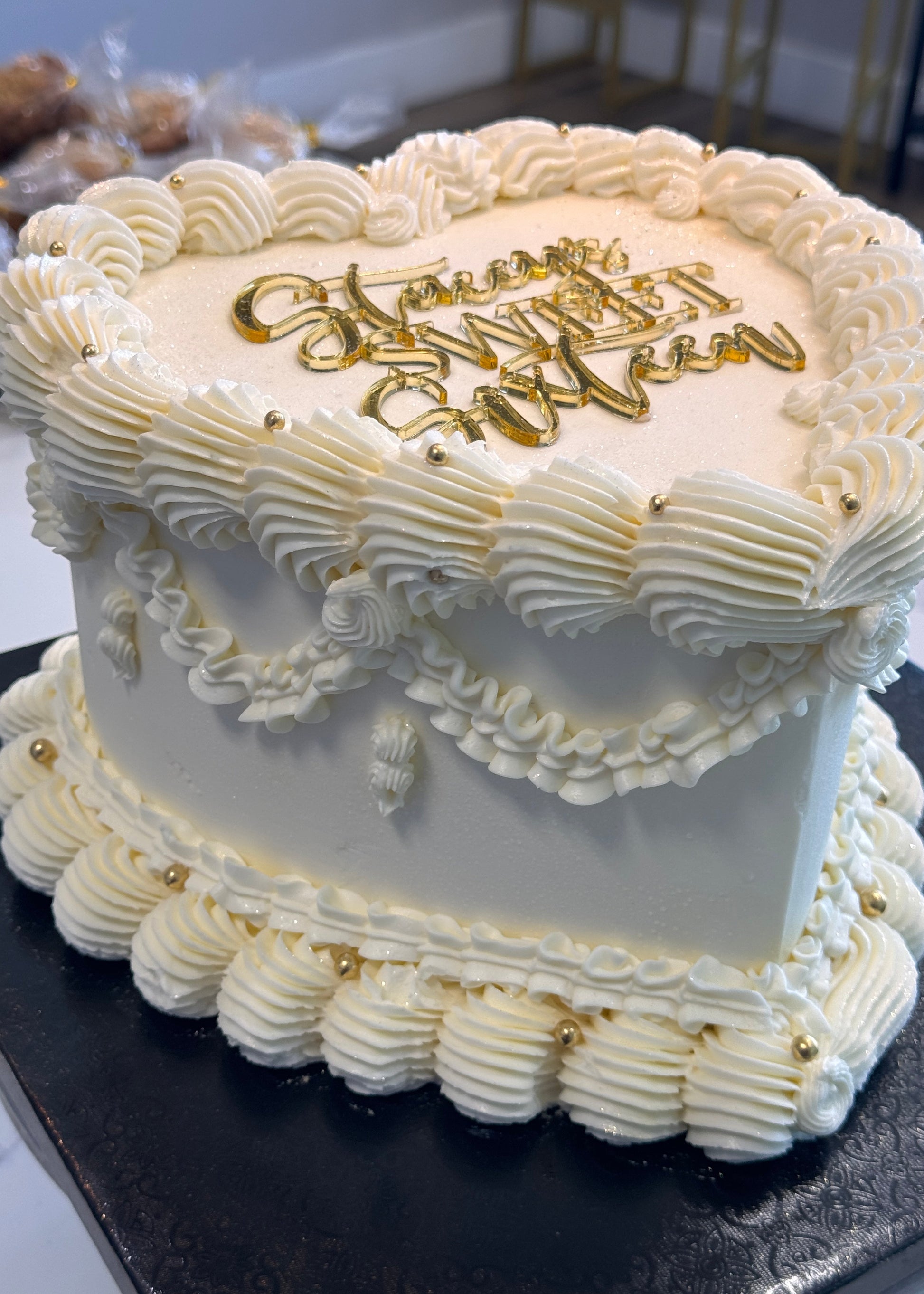 Vintage Heart Cake