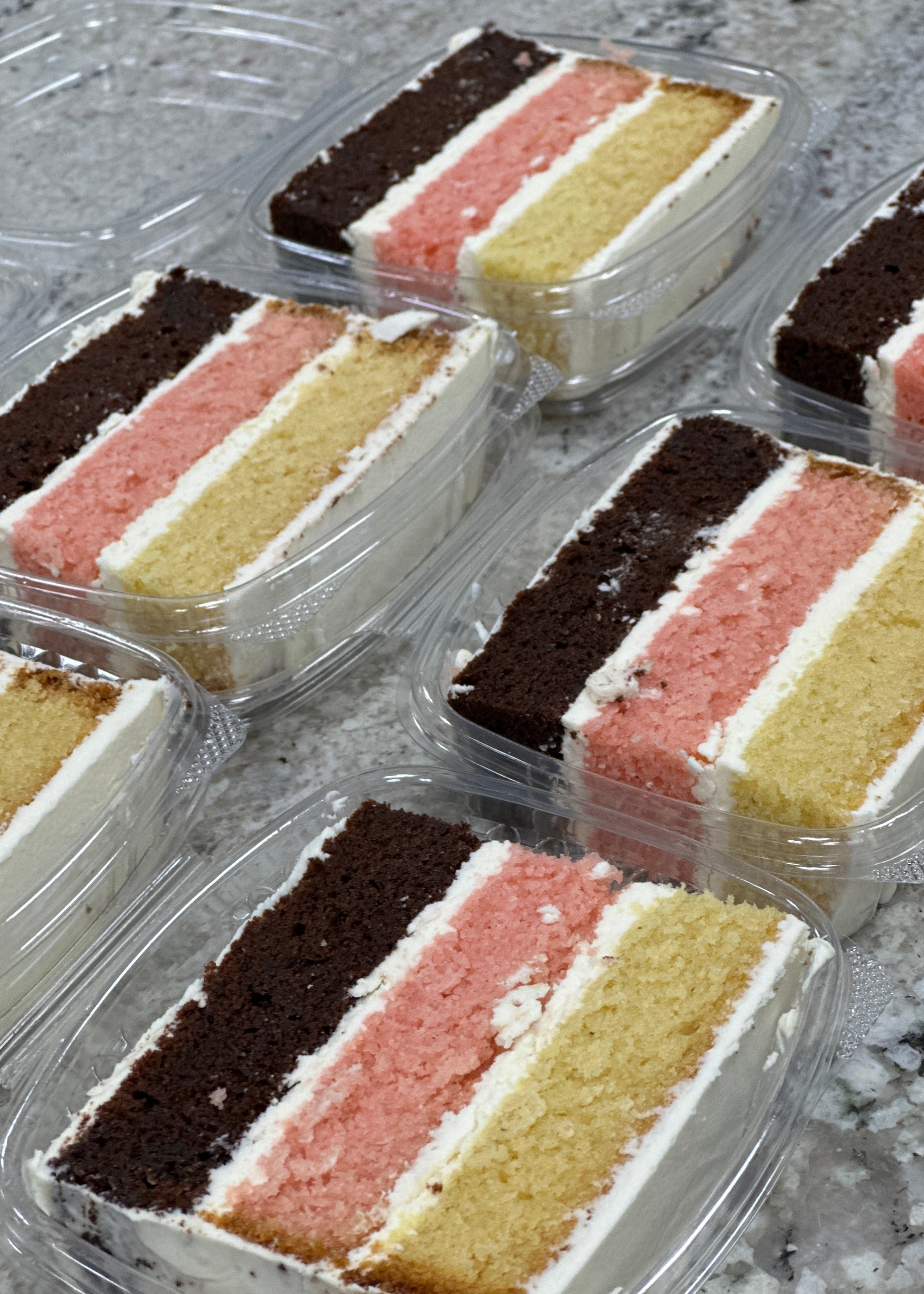 Block Cake Slice 2-Tier Cakes