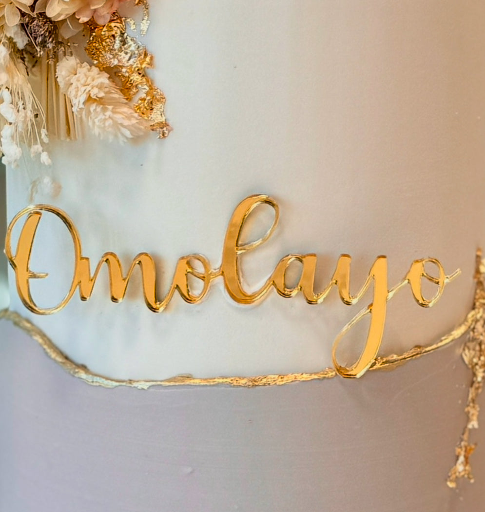 Acrylic Cake Toppers