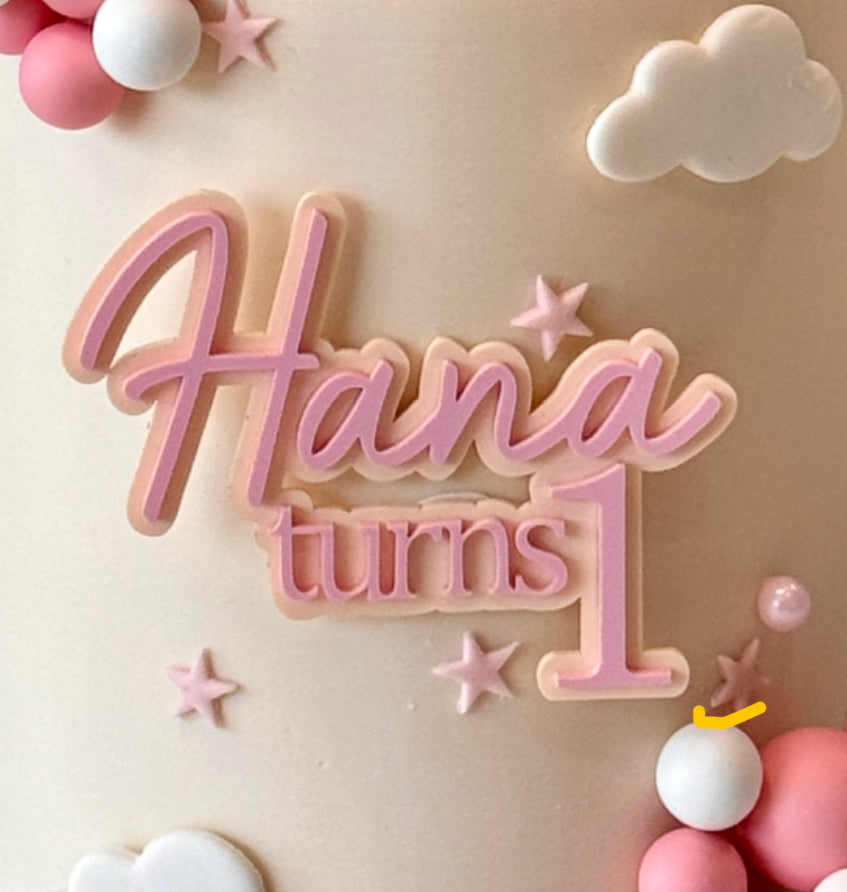 Acrylic Cake Toppers