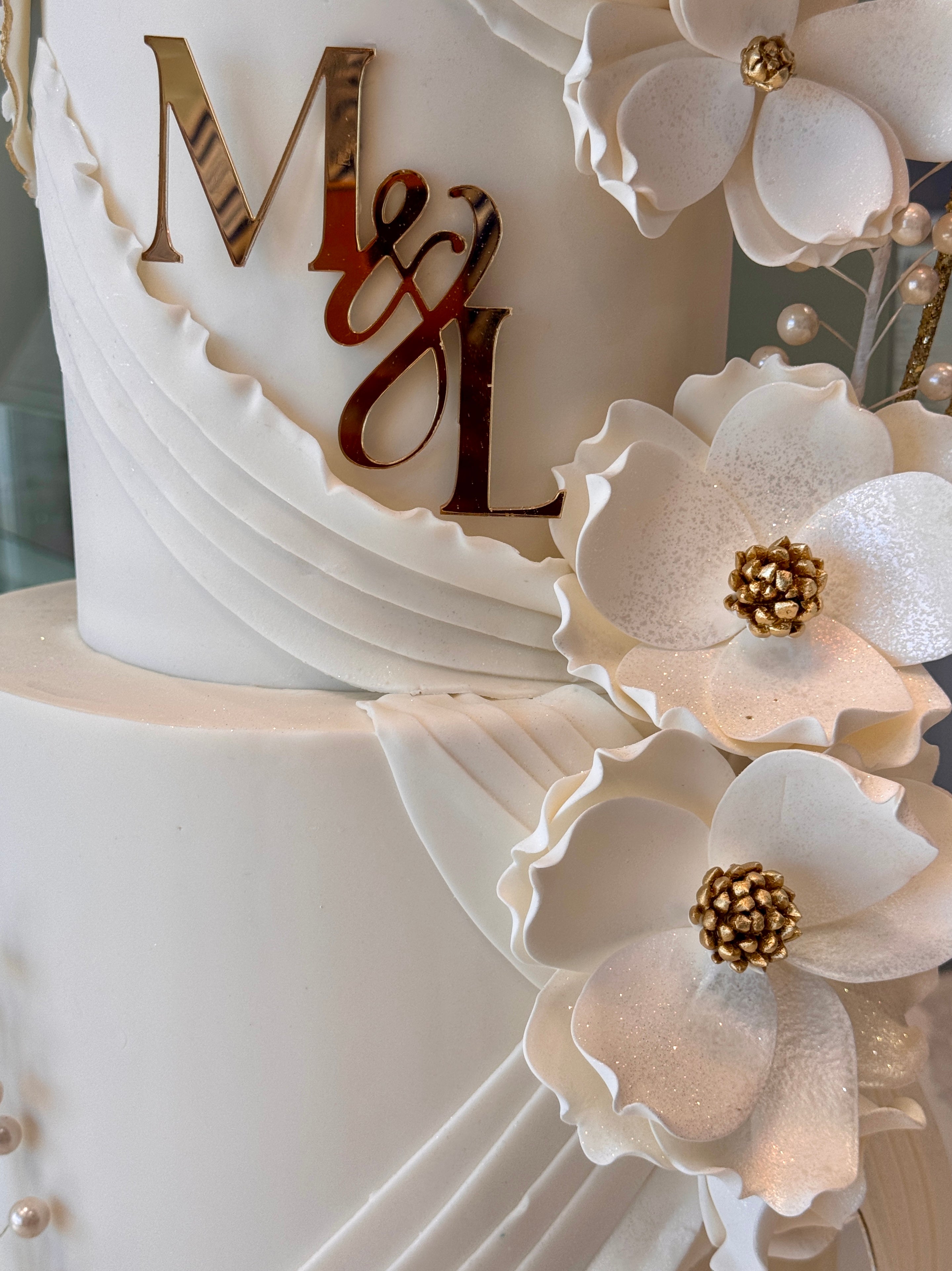 Bridal - cascading flowers - Baby breath