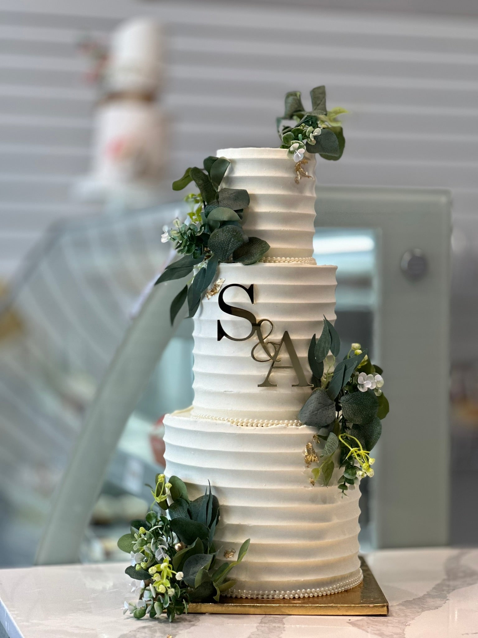 Bridal - cascading flowers - Baby breath