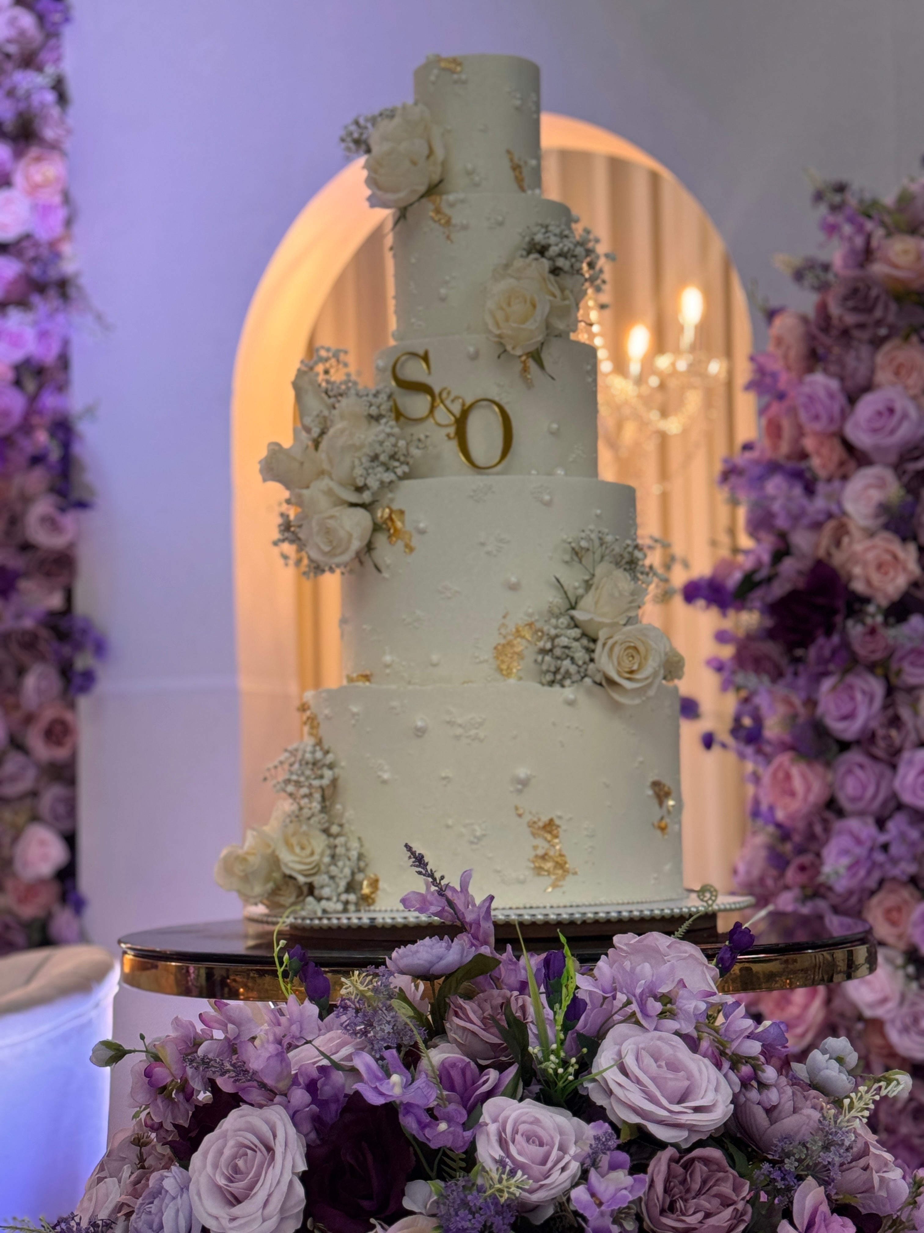 Bridal - cascading flowers - Baby breath