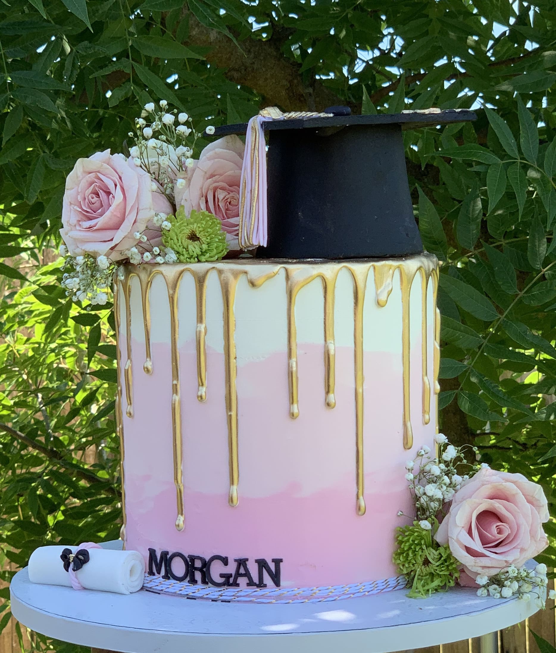 Graduation Drip cake