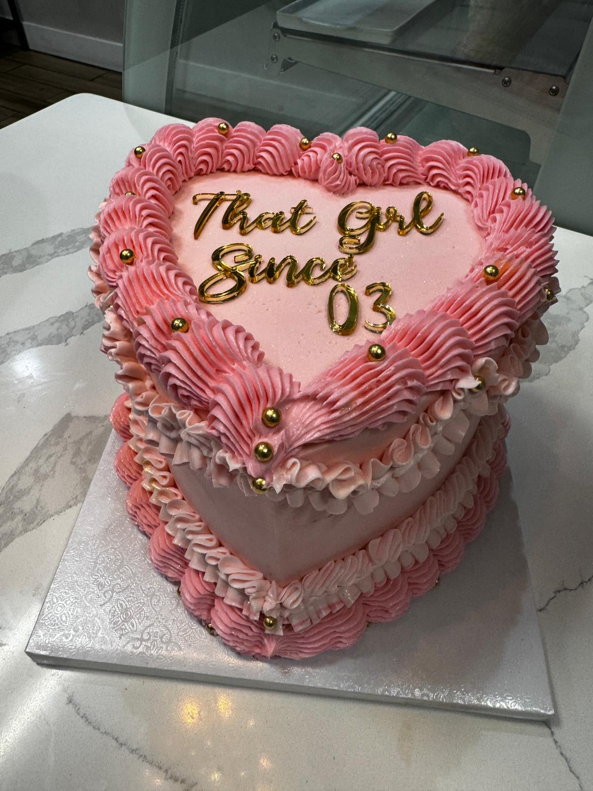 Vintage Heart Cake