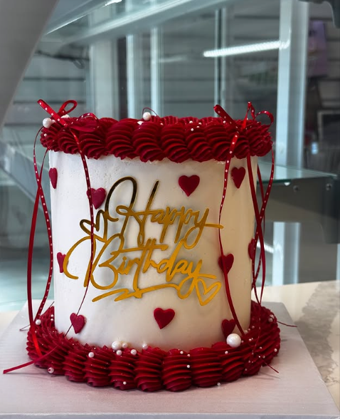 Valentines Hearts Cake